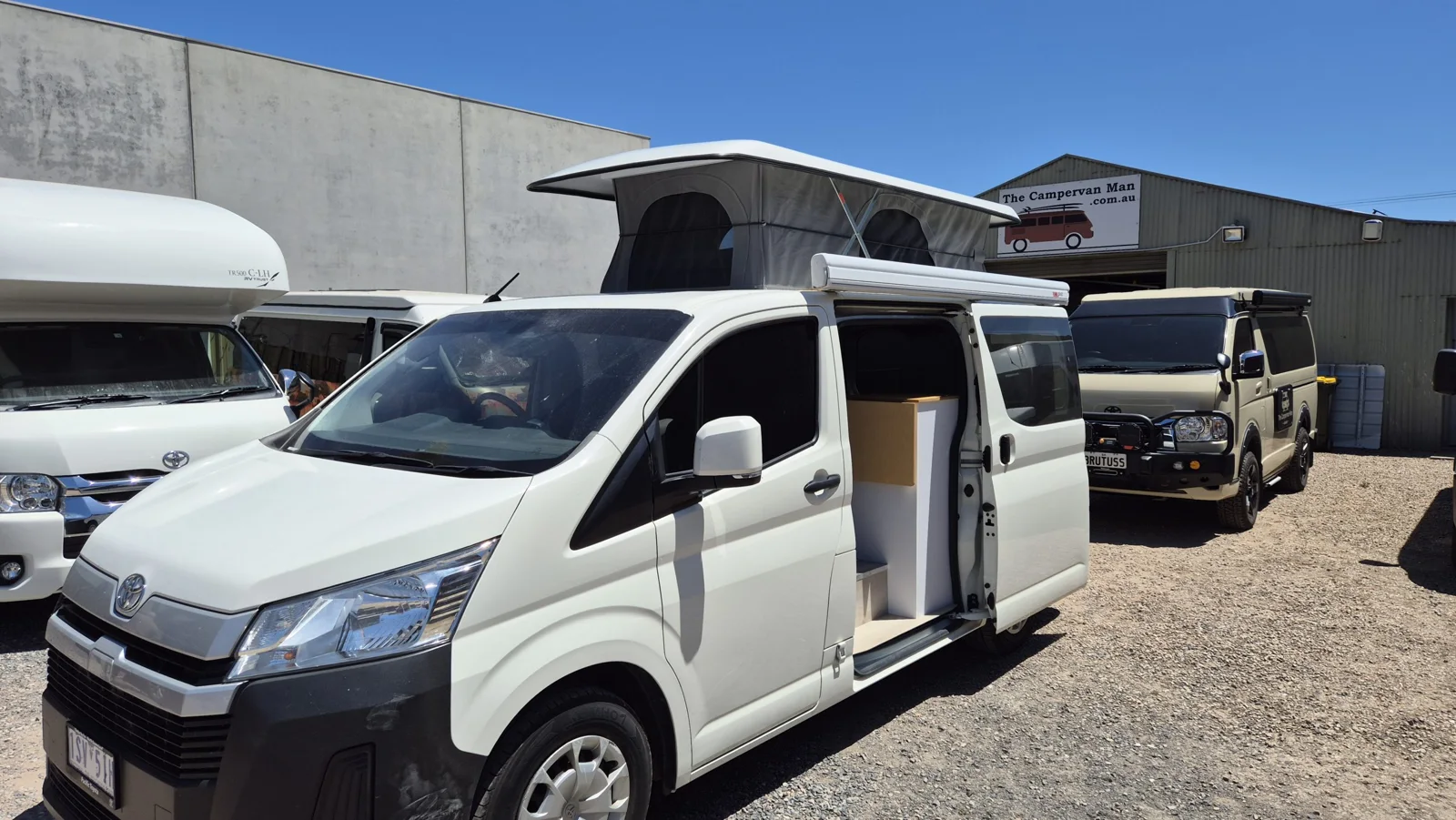 Pop-top campervan roof installation